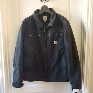 Men's Carhartt Quick Duck Jefferson Black Jacket Size Large